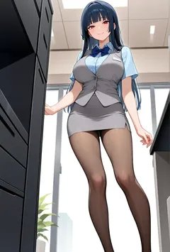 我潜入夜晚的校园偷窃，遇到了超级可爱的女老师